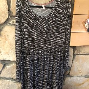 Xhilaration Geometric Print Long Sleeve Dress